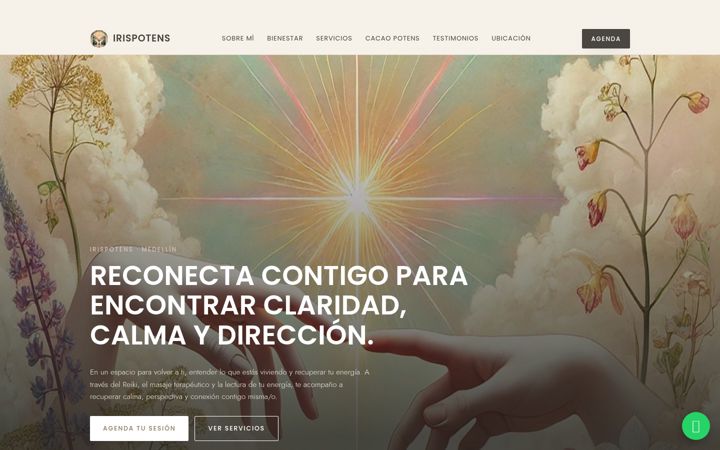 Screenshot of irispotens.com