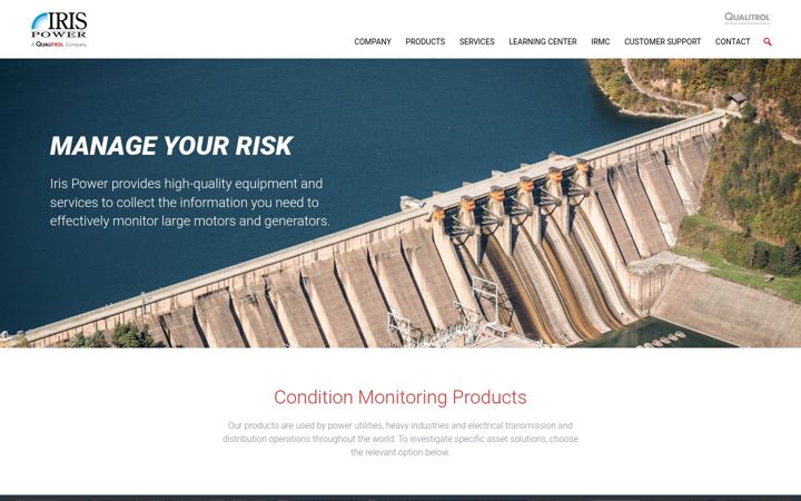 Screenshot of irispower.com