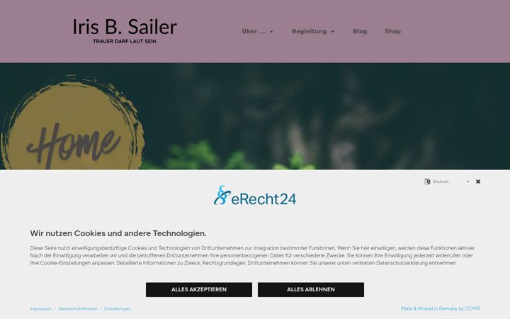 Screenshot of irissailer.de