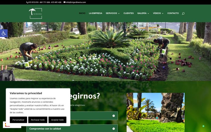 Screenshot of irisservicios.com