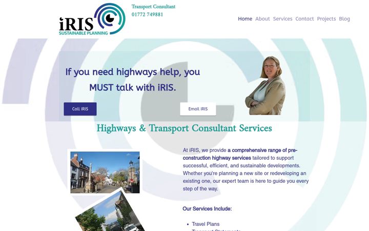 Screenshot of irissustainability.co.uk