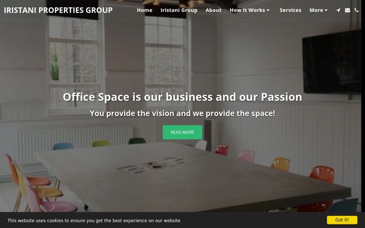Screenshot of iristani-properties.com