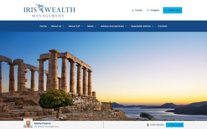 Screenshot of iriswm.co.uk