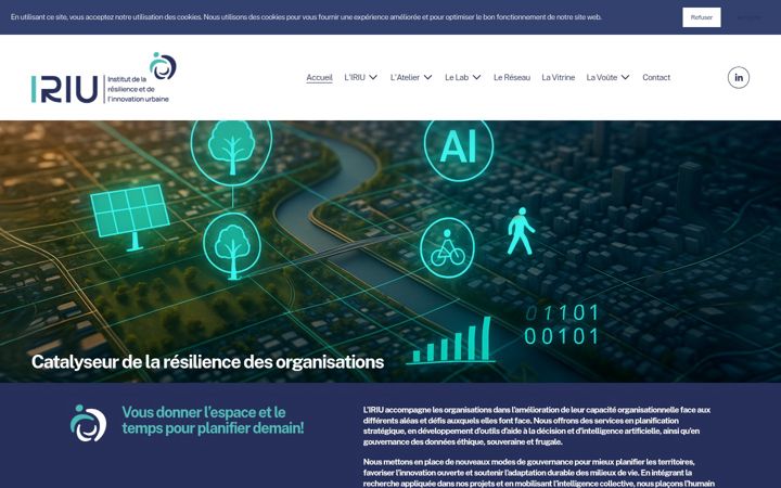 Screenshot of iriu.ca