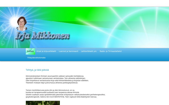 Screenshot of irjamikkonen.com