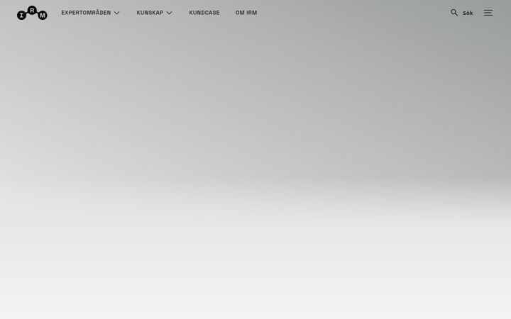Screenshot of irm.se