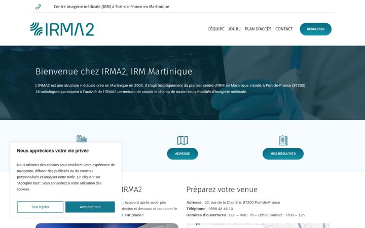 Screenshot of irma2.fr
