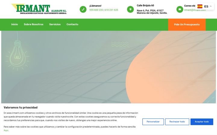 Screenshot of irmant.com