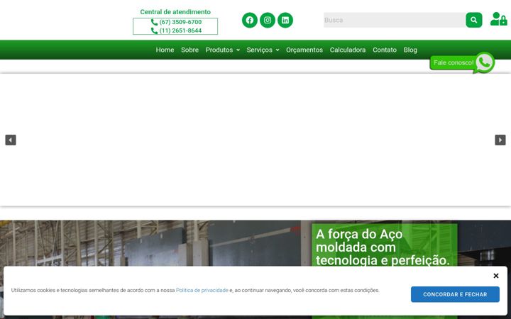 Screenshot of irmaosdagosto.com.br