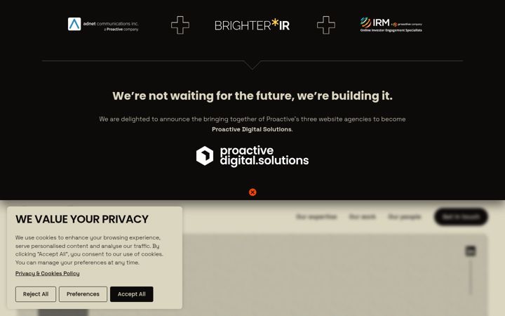 Screenshot of irmau.com