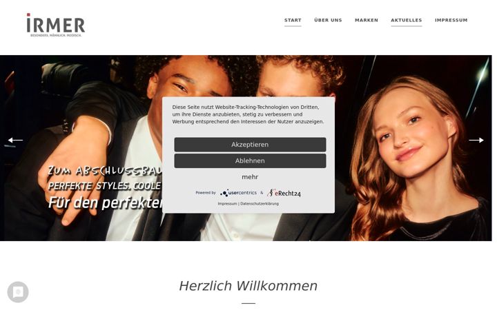 Screenshot of irmer-mode.de