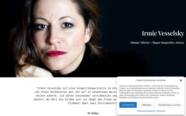 Screenshot of irmievesselsky.com
