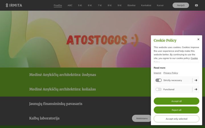 Screenshot of irmita.net