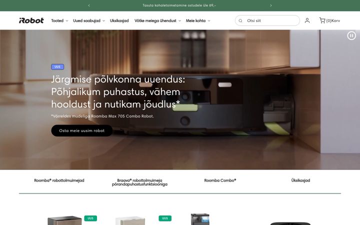 Screenshot of irobot.ee