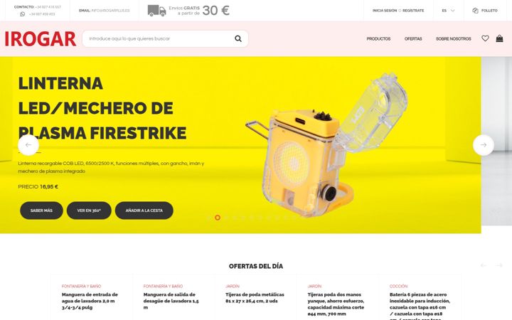 Screenshot of irogarplus.es