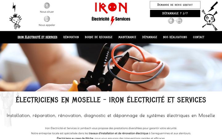 Screenshot of iron-electricite57.fr