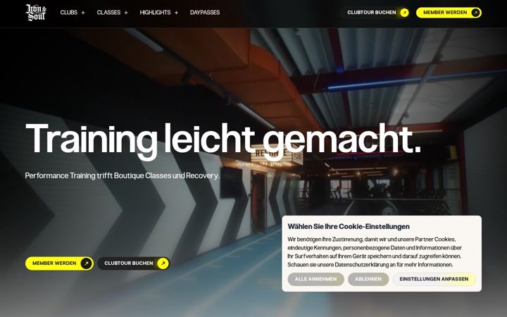 Screenshot of ironandsoul.de