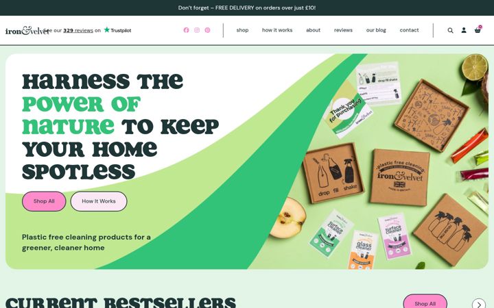 Screenshot of ironandvelvet.co.uk