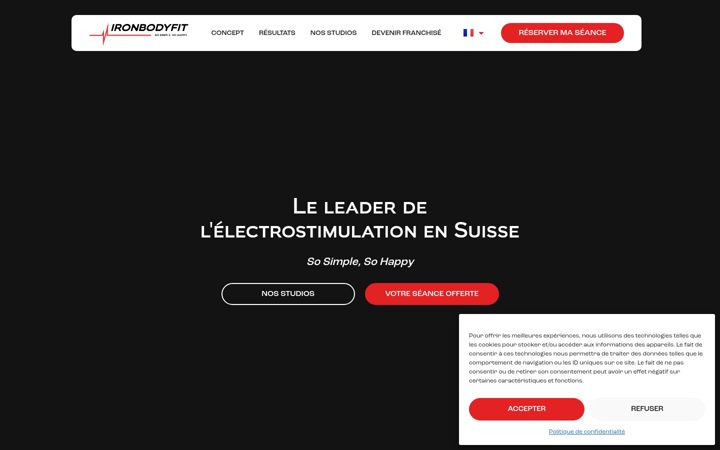 Screenshot of ironbodyfit.ch