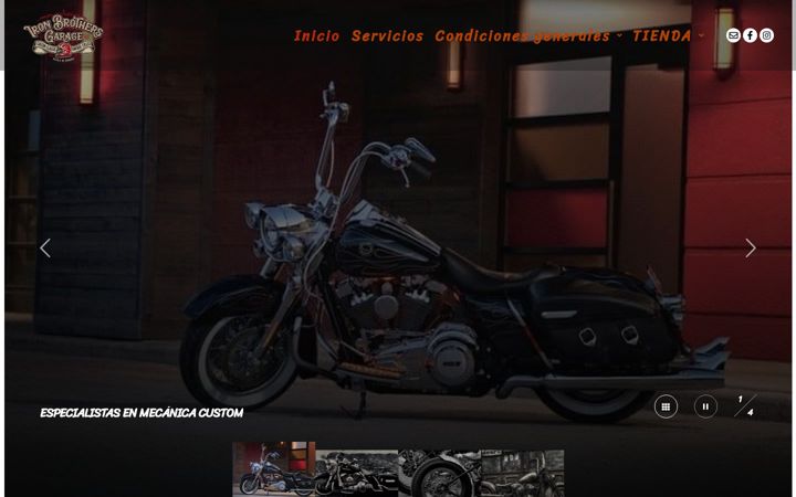 Screenshot of ironbrothersgarage.com