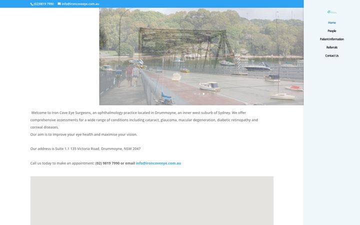 Screenshot of ironcoveeye.com