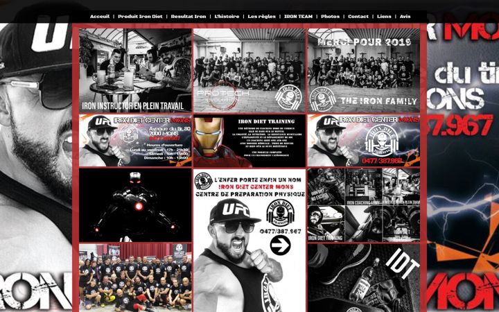 Screenshot of irondiettraining.be