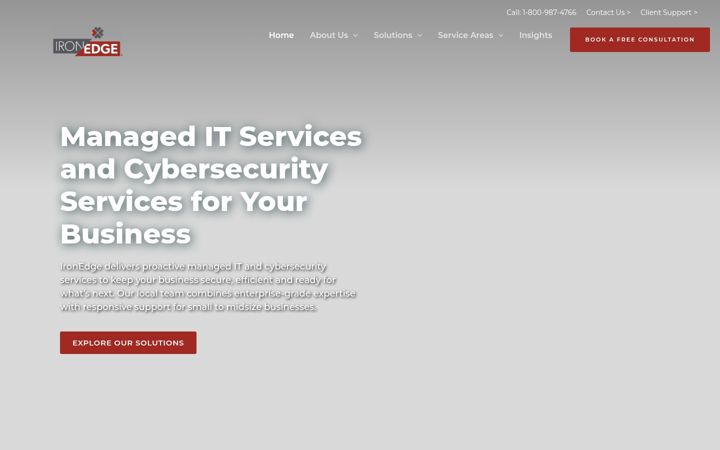 Screenshot of ironedgegroup.com