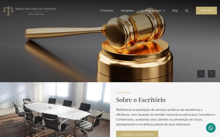 Screenshot of ironiantunesdeoliveira.com.br