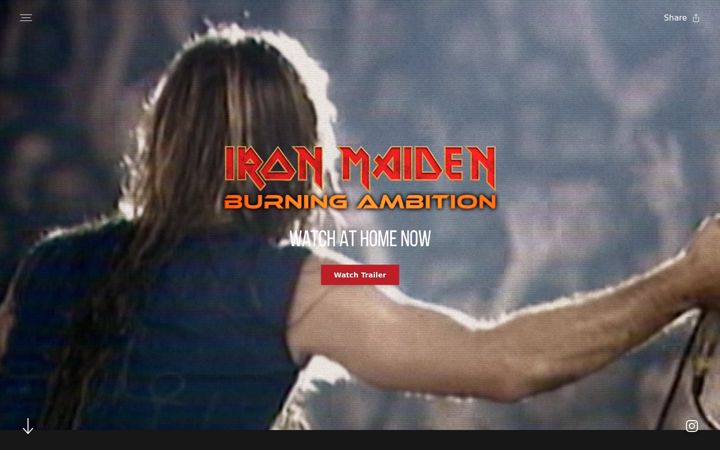 Screenshot of ironmaidenfilm.com