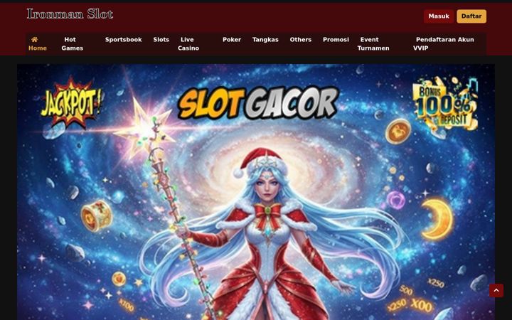 Screenshot of ironmanslot.net