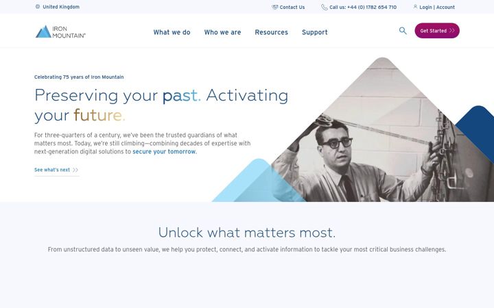 Screenshot of ironmountain.co.uk