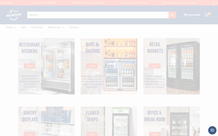 Screenshot of ironmountainrefrigeration.com