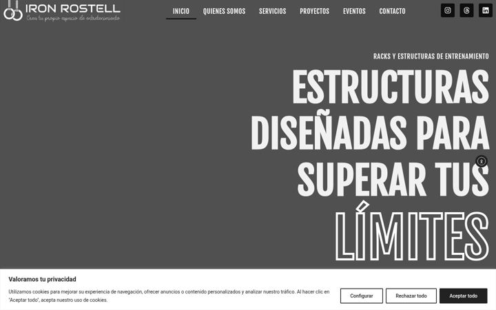 Screenshot of ironrostell.com
