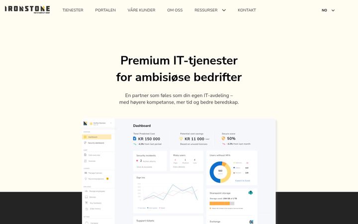 Screenshot of ironstoneit.com