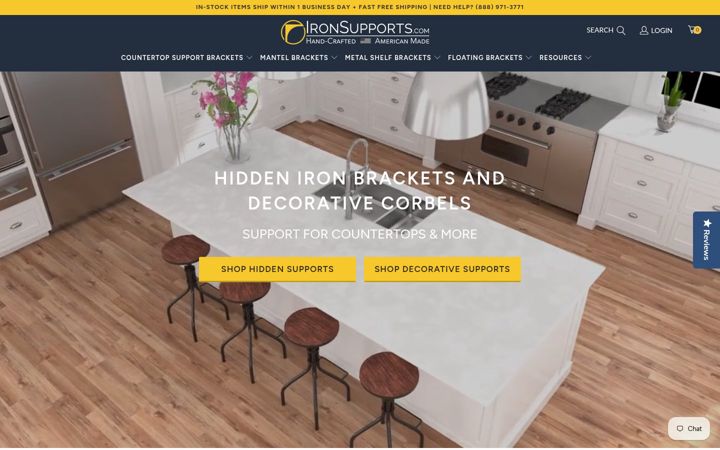 Screenshot of ironsupports.com
