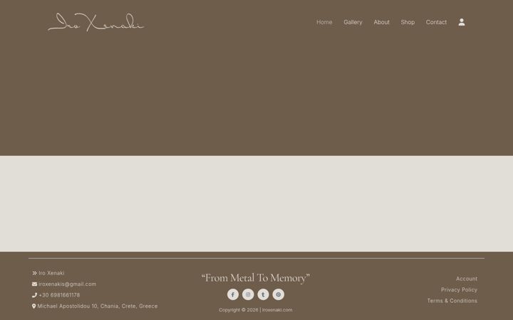 Screenshot of iroxenaki.com
