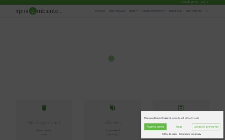 Screenshot of irpiniambiente.it
