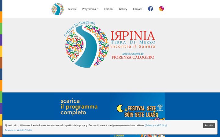 Screenshot of irpiniaterradimezzo.it