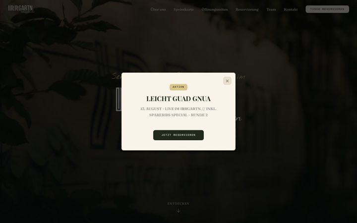 Screenshot of irrgartn.de