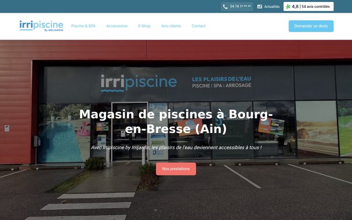 Screenshot of irribresse.fr