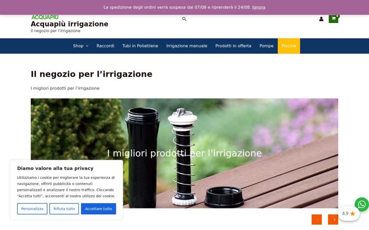Screenshot of irrigazioneshop.com