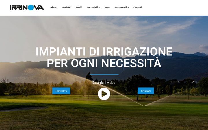 Screenshot of irrinovairrigazione.com