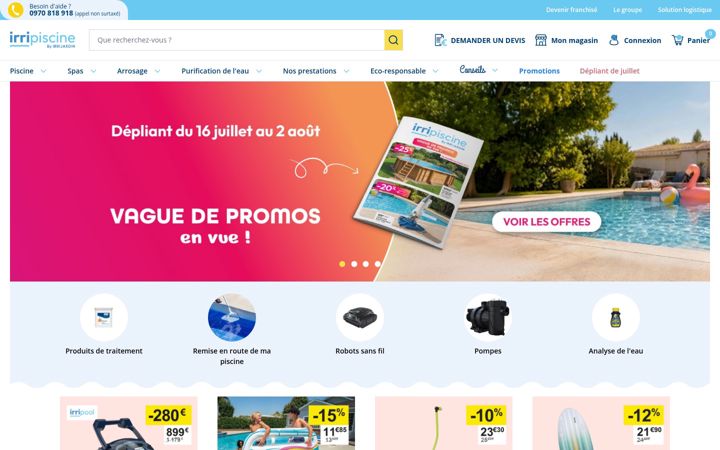 Screenshot of irripiscine.fr