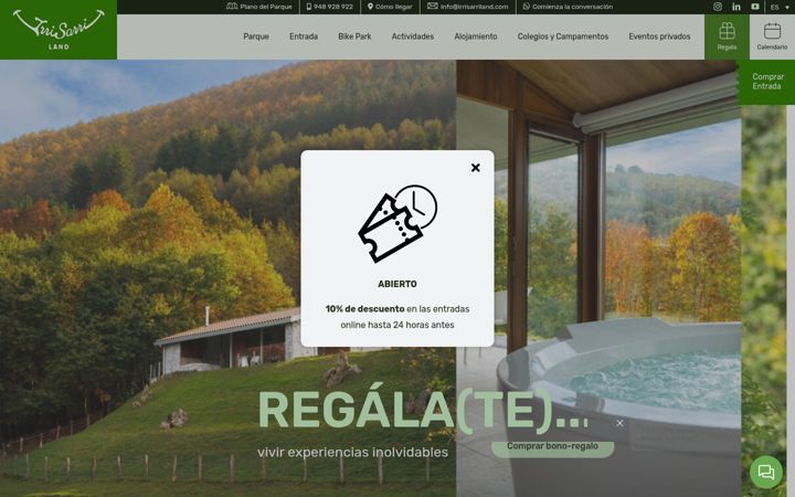 Screenshot of irrisarriland.eu