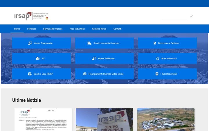 Screenshot of irsapsicilia.it
