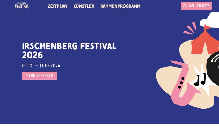Screenshot του irschenberg-festival.de