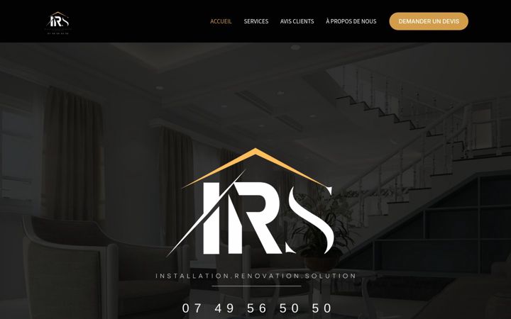 Screenshot of irsolution.fr