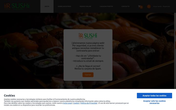 Screenshot of irsushi.com