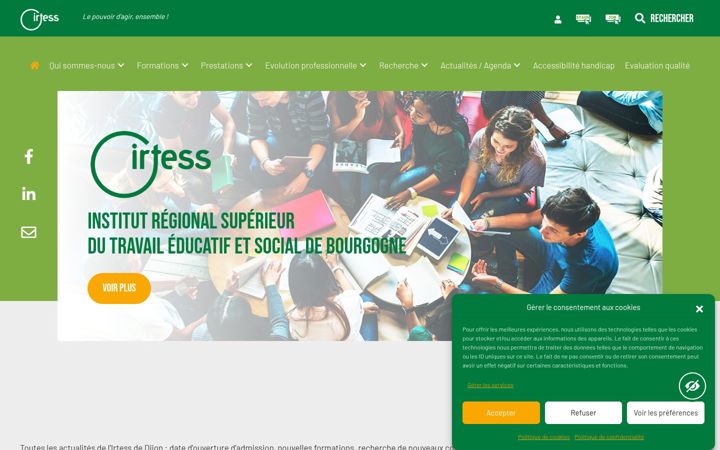 Screenshot of irtess.fr