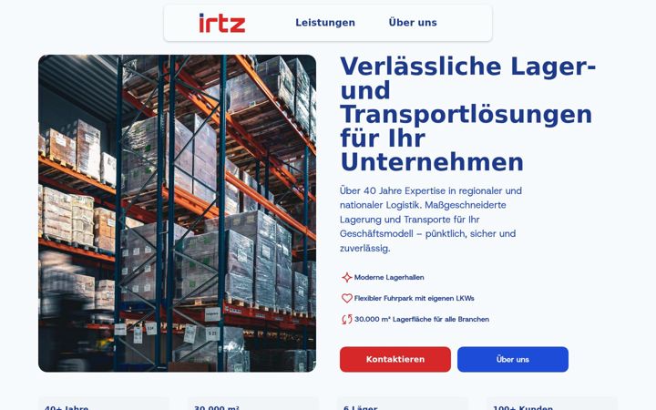 Screenshot of irtz.de